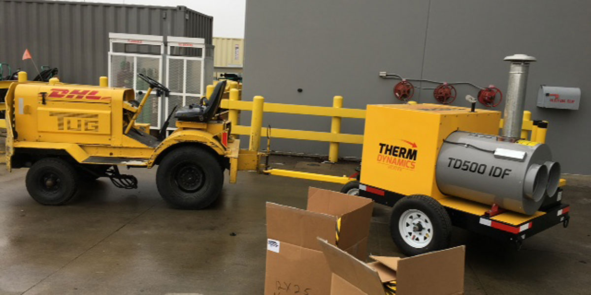 DHL purchase first indirect fired heater from Therm Dynamics