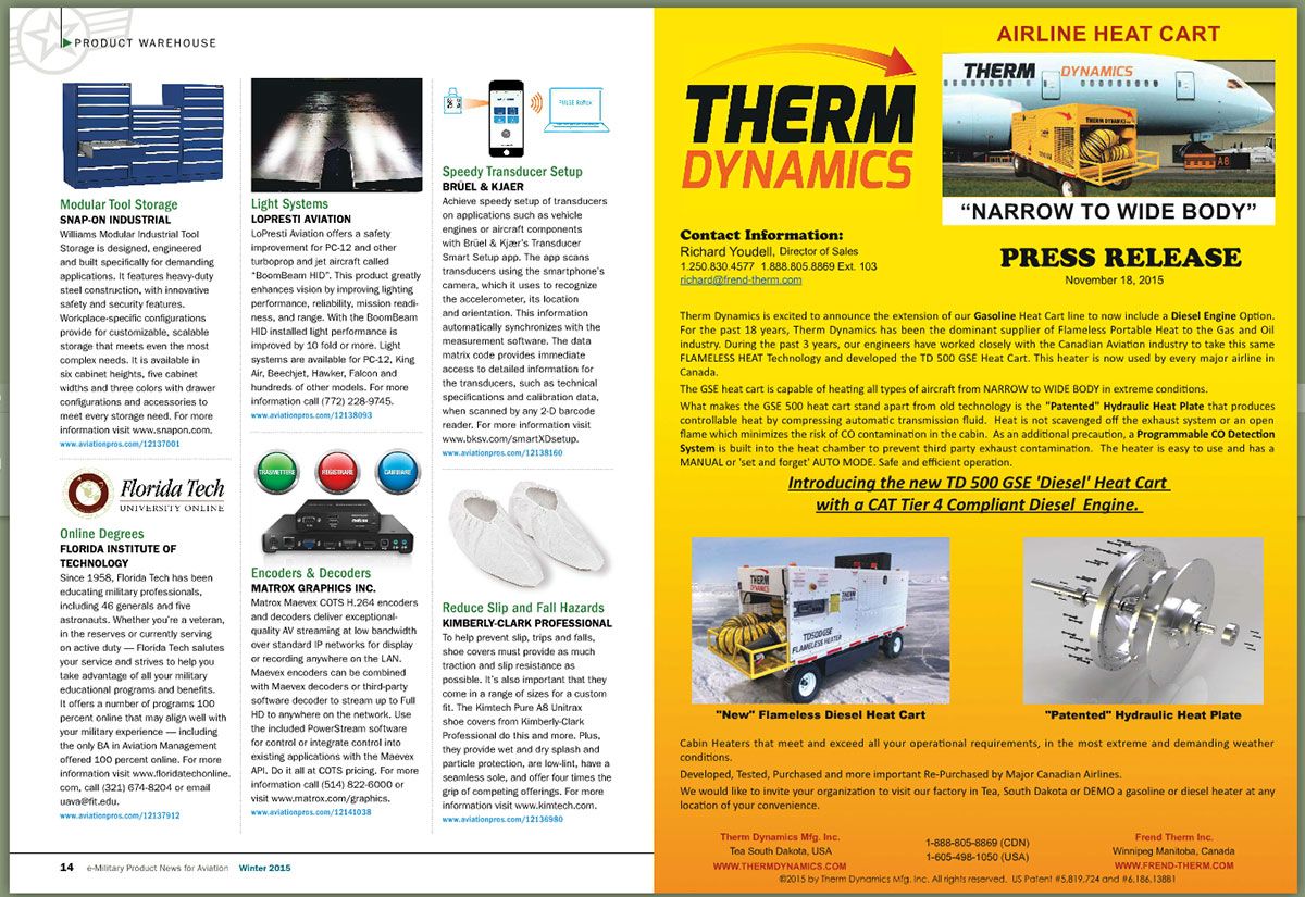 e-Military Product News - Winter 2015